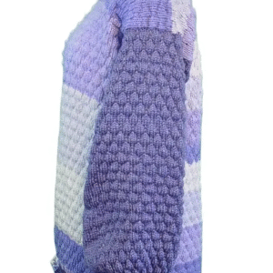 Alternative view of AZURE DRIFT BUBBLE CARDIGAN - 20% WOOL